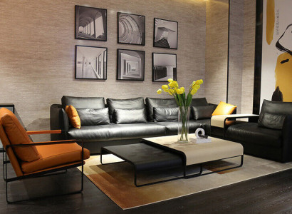 Italian leather style living room furniture corner sofa couch upholstery suite corner couch